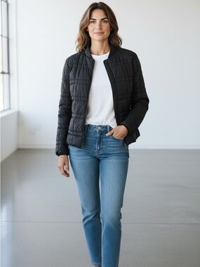 Brunello Cucinelli quilted puffer jacket with Monili trim